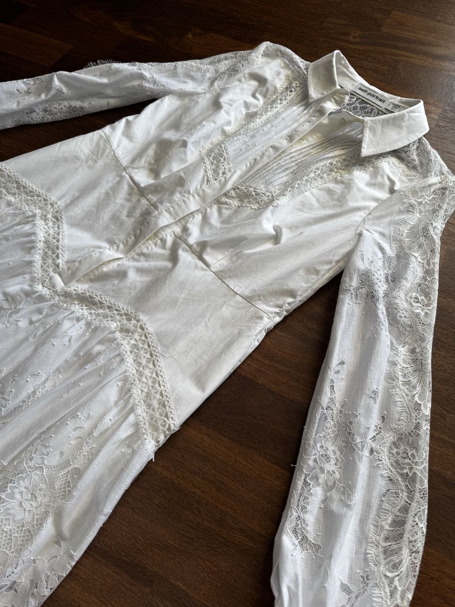 Self-Portrait Robes: Kleid von Self Portrait in weiss – Neuf (Voir description) à Jona par ani_wq5d 2