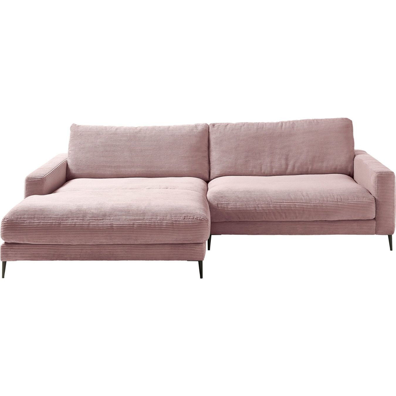 Sofas: Ecksofa  Uptown in Cord Rosa links – Neu und originalverpackt aus Bischofszell von deluxe-moebel 1