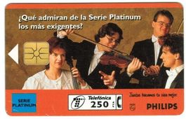 Privat Telefonkarte Spanien Philips Orchester