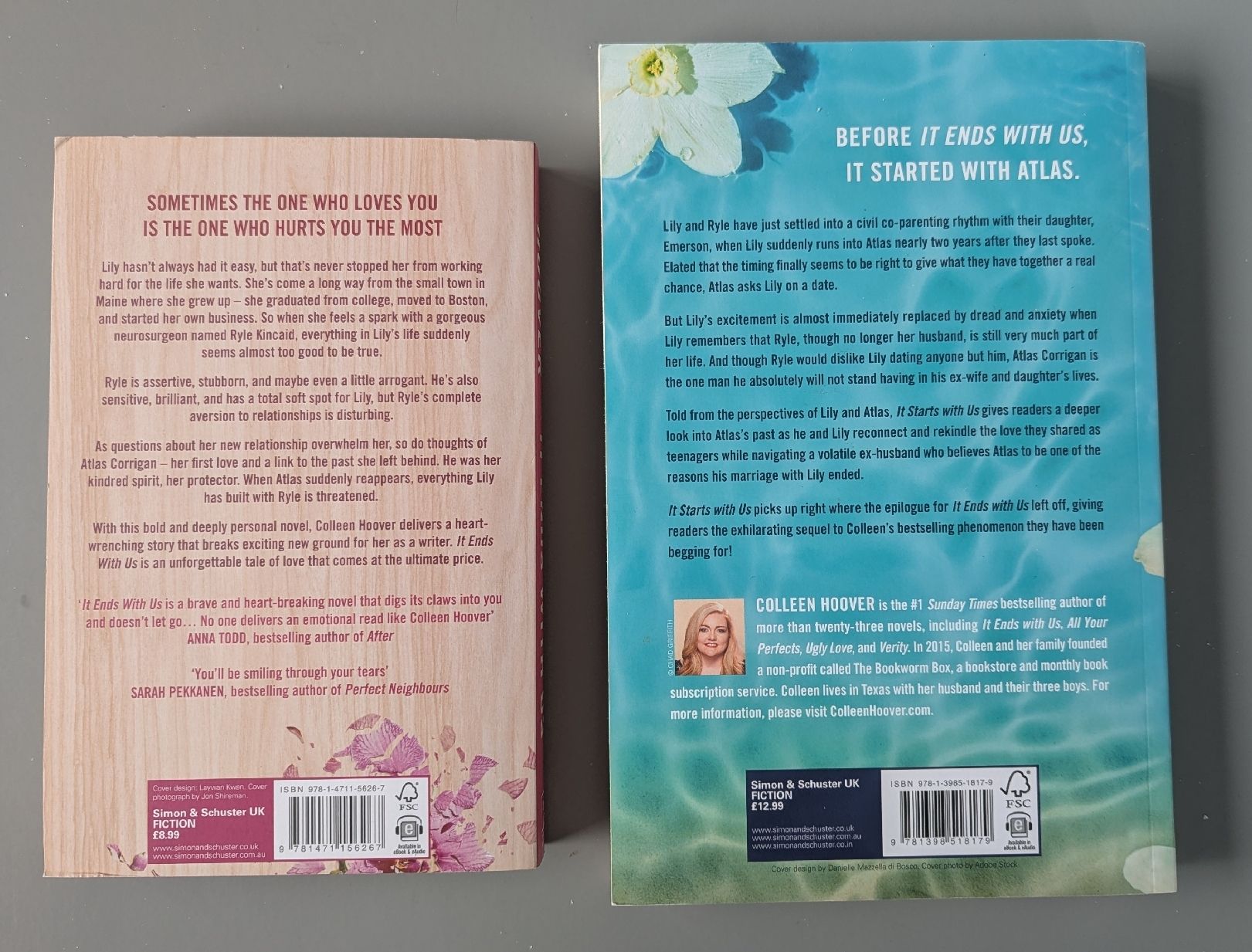 Bücher: It ends with us/It starts with us - Colleen Hoover – Gebraucht aus Dietikon von Bhelbling 1