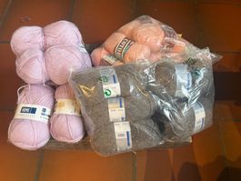 1 kg Wolle (3 verschiedene Farben)