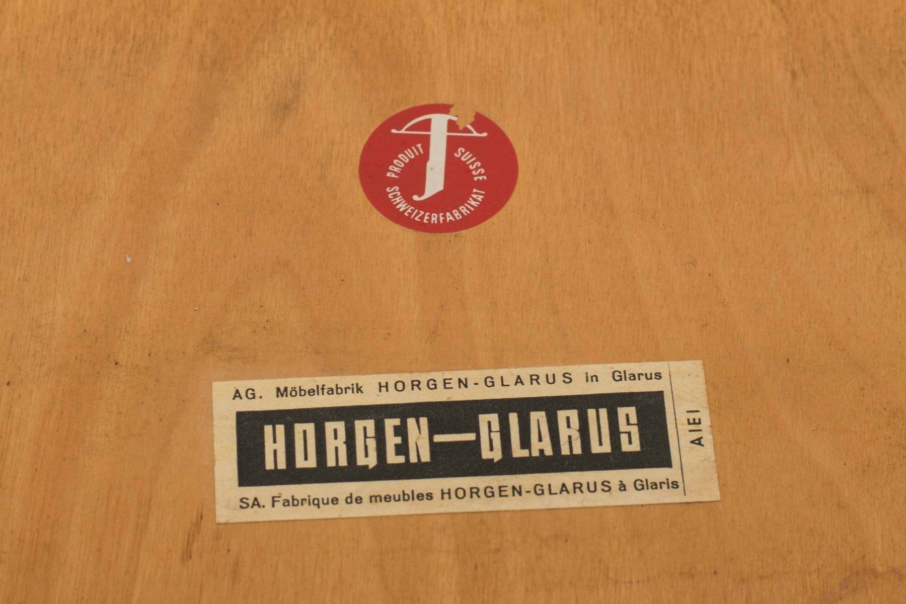 Horgen Glarus Sedie: Hans Bellmann Einpunktstühle von Horgenglarus im Viererset – Usato da Zürich venduto da STUZH38 8