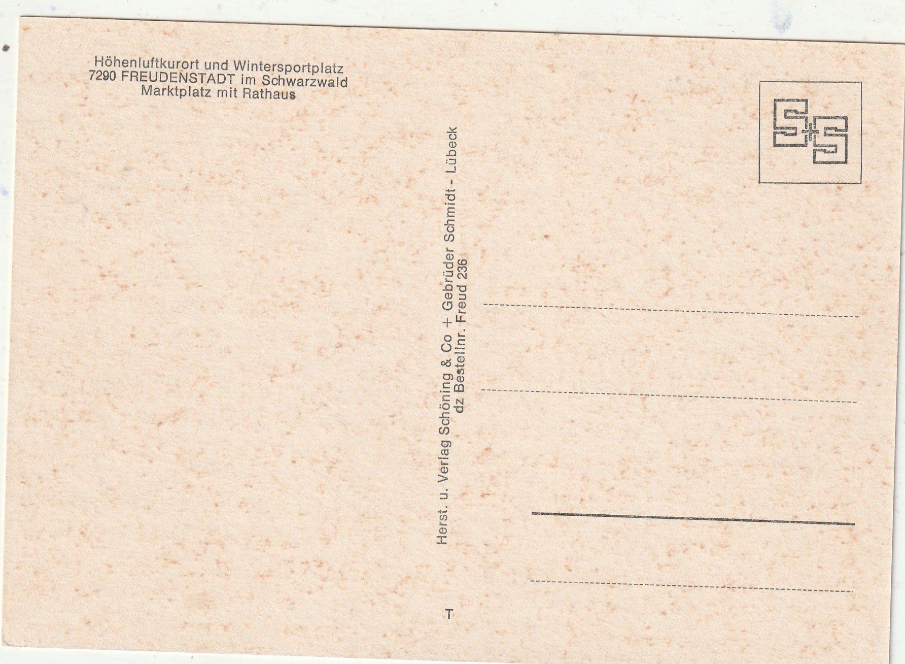 Cartes postales: Freudenstadt – D'occasion à Lumbrein par made02 1