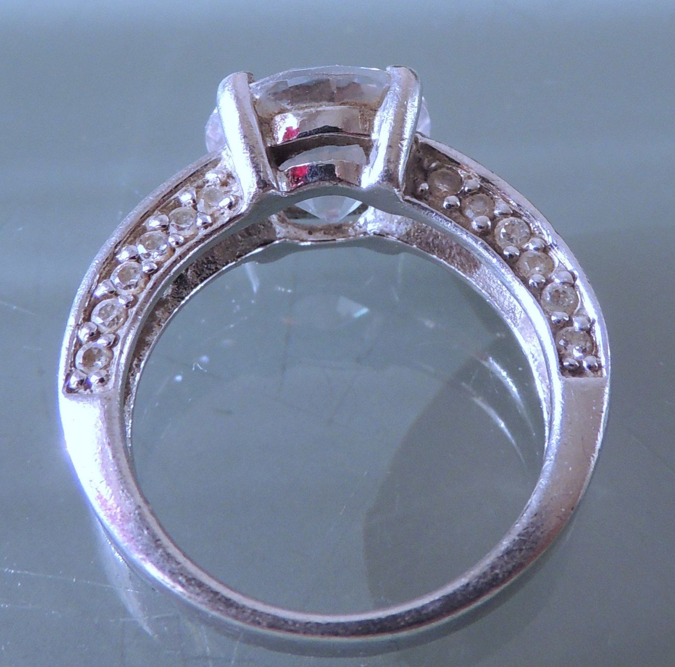 Anelli: Rhodinierter Silber 925 Fingerring Gr. 53 – Usato da Waldenburg venduto da schaller707