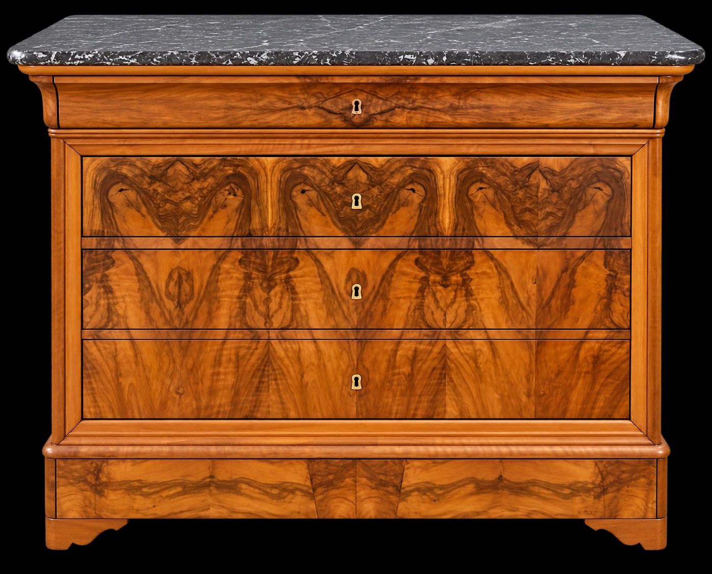 Commodes: Wunderschöne Kommode Nussbaum Marmorplatte – D'occasion à Reinach BL par Psilveli 3