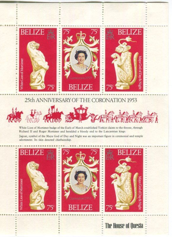Tous les timbres: Block "Königin Elisabeth II." Belize – Neuf avec emballage d'origine à Basel par Butsch5