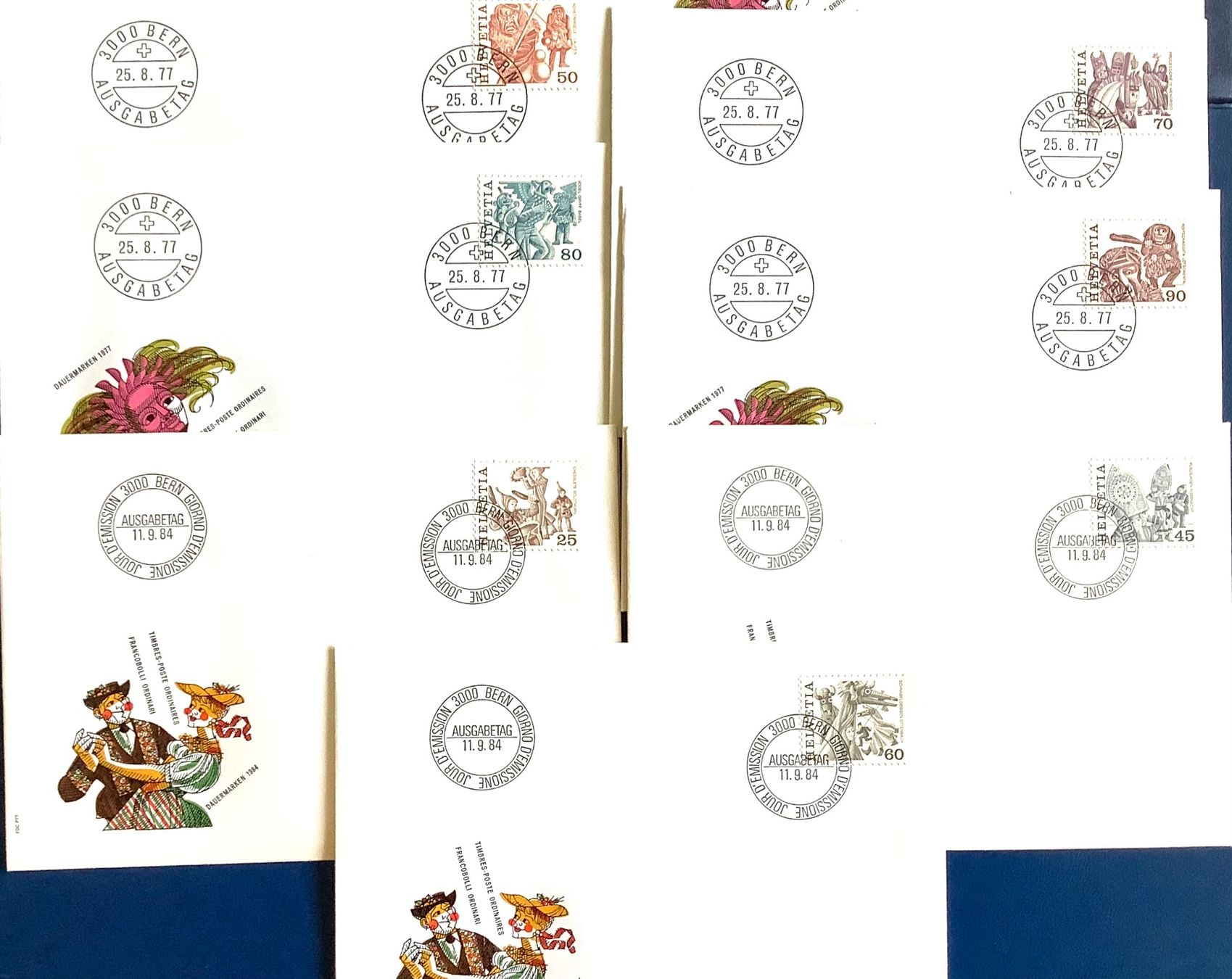 Tutti i francobolli: 1977- 84 - Volksbräuche Sätze im Einzel FDC – Nuovo (secondo la descrizione) da Liestal venduto da Skunk02 2