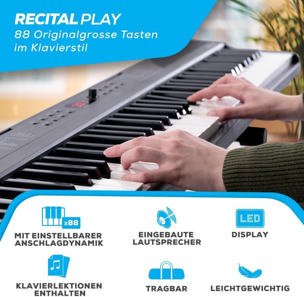 Strumenti musicali: Keyboard Piano 88 Tasten Bundle – Nuovo e nell'imballaggio originale da Schaffhausen venduto da Alpenfund23 1