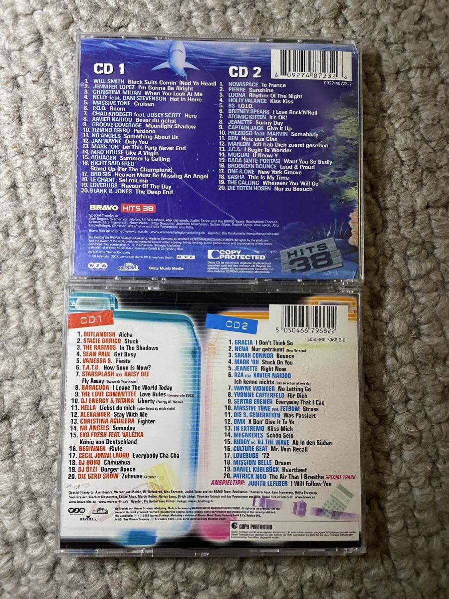 CDs: 2x Bravo Hits 38+43 – Gebraucht aus Reinach AG von trigger7811 2