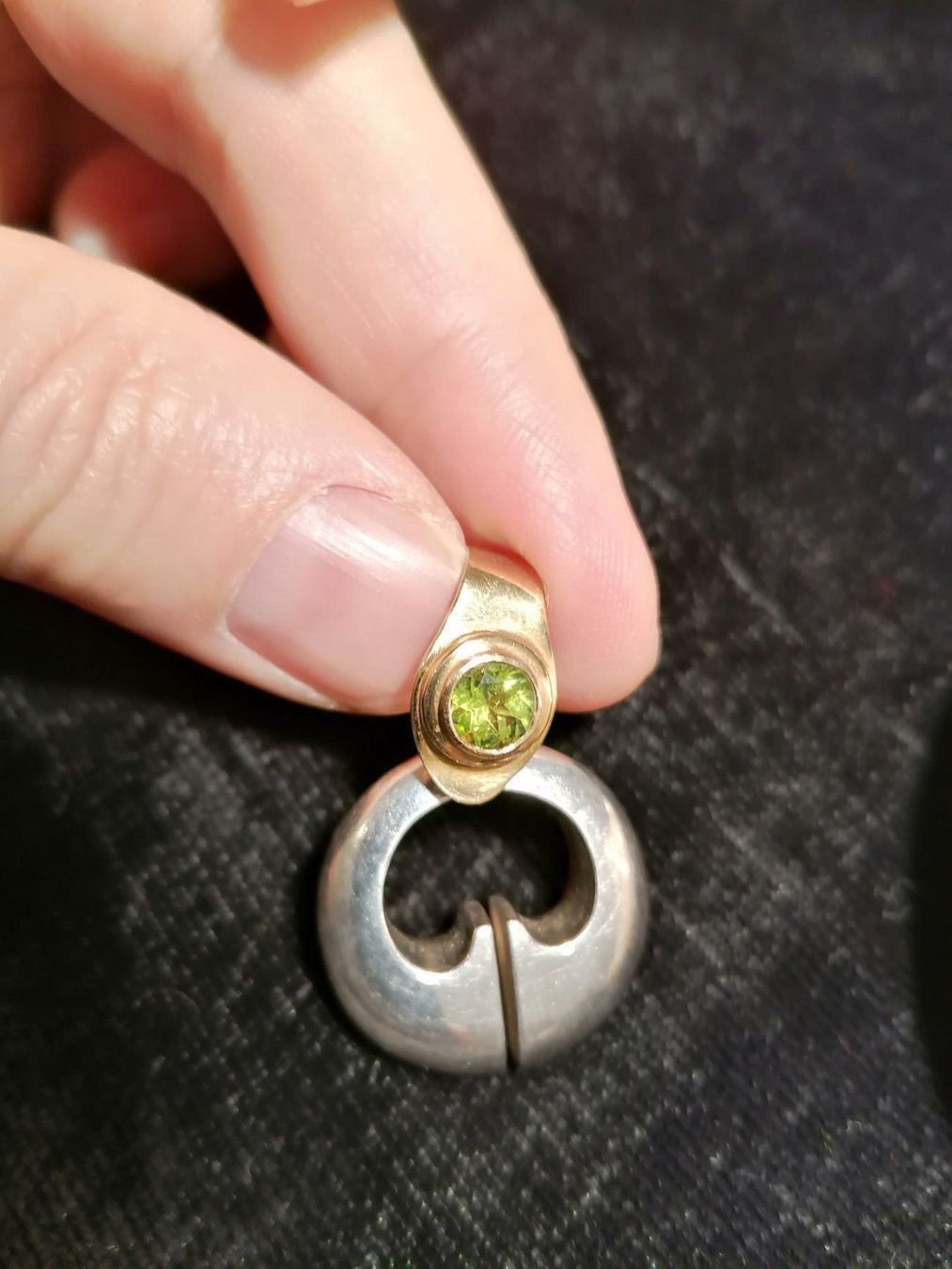 Anhänger: Anhänger 2x Gold-Silber-Sitrin-Peridot – Neu (gemäss Beschreibung) aus Muri AG von goodmood17 5