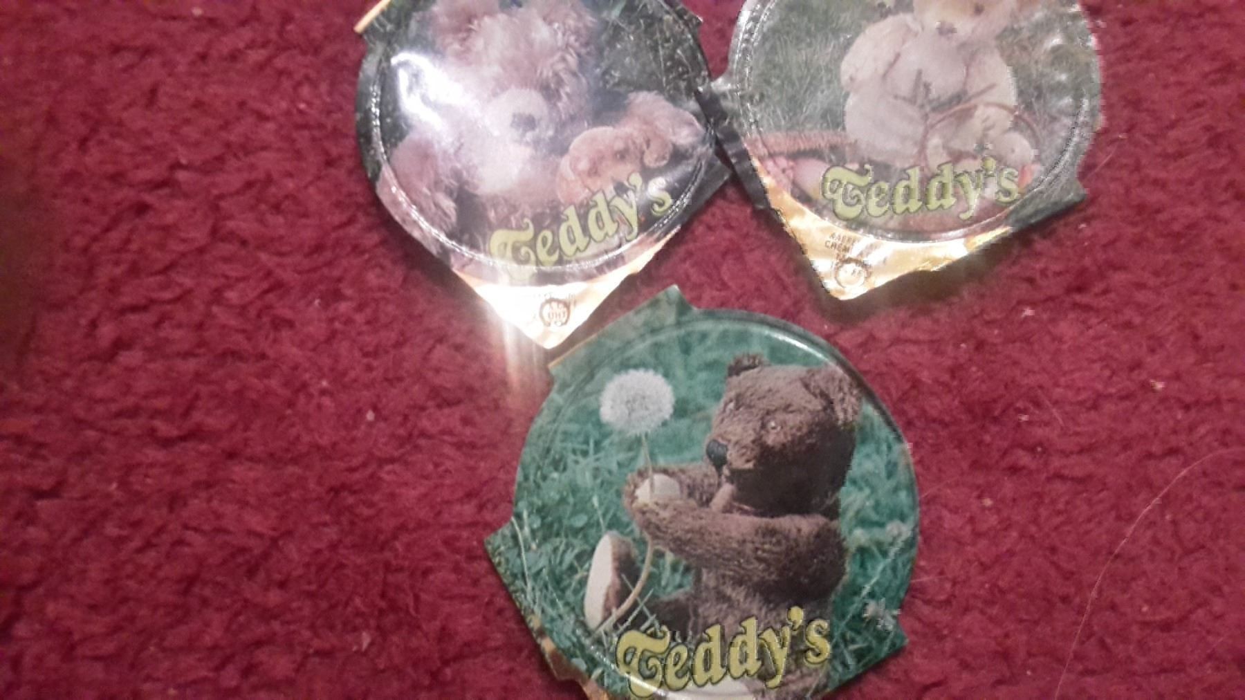 Coperchi dei cremini per caffè: 8 Kaffeerahmdeckeli Blumen und Teddys – Usato da Schwarzenburg venduto da Flamingo07 3