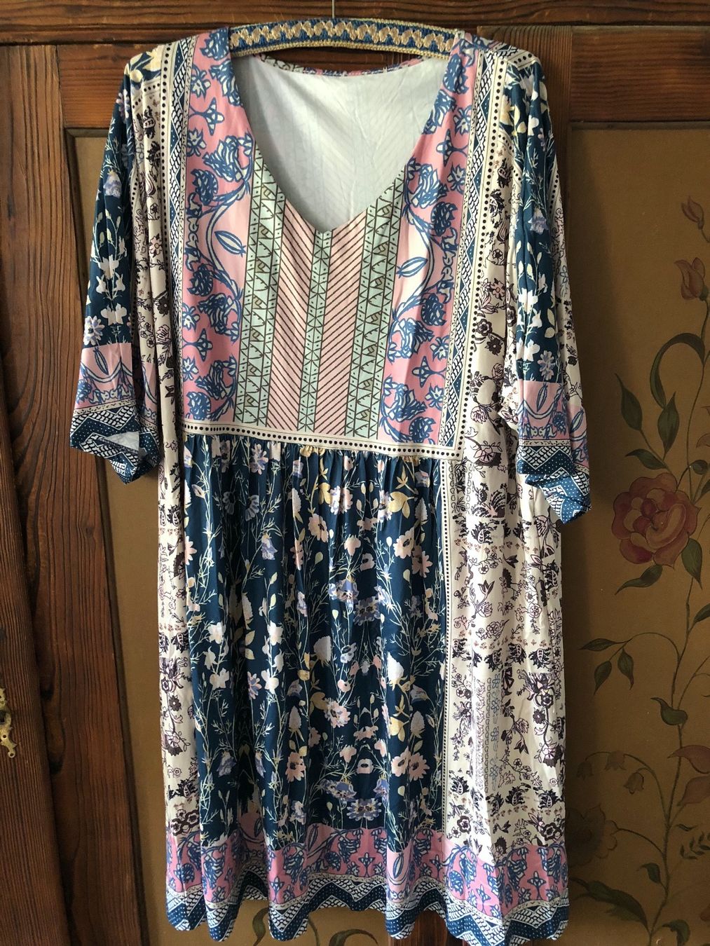Vestiti: wunderschönes Tunika Kleid - weit + luftig - Boho Gr. 44 – Nuovo e nell'imballaggio originale da Ittenthal venduto da Hwaggis