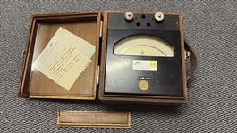 antikes Ampermeter-Messgerät Gleich- & Wechselstrom