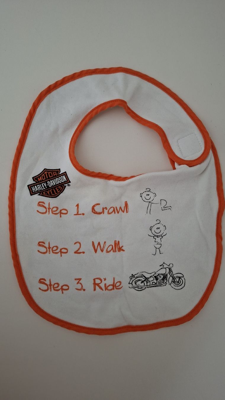 Pasti del neonato: Lätzchen von Harley Davidson  – Nuovo (secondo la descrizione) da Rombach venduto da kelebek12 4