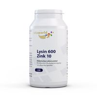 Vita World L-Lysin 600mg + Zink 120 Kaps