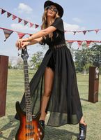 schöner BohoFeel Kimono mit Band vorne