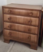 Holz Kommode mit 4 Schubladen braun guter Zustand 50er Jahre