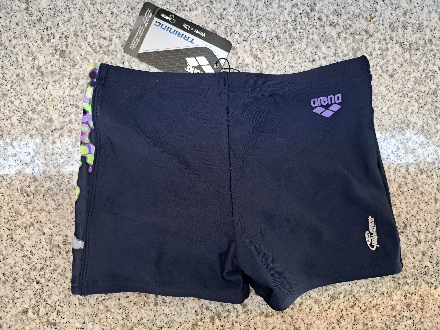 Arena Costumi da bagno: Neu! Arena Badehose dunkelblau Gr. 140 – Nuovo e nell'imballaggio originale da Gysenstein venduto da joshuas81 1