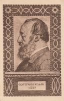 Bundesfeierpostkarte Nr. 27a, Keller1889 mit Friedensmarke,*