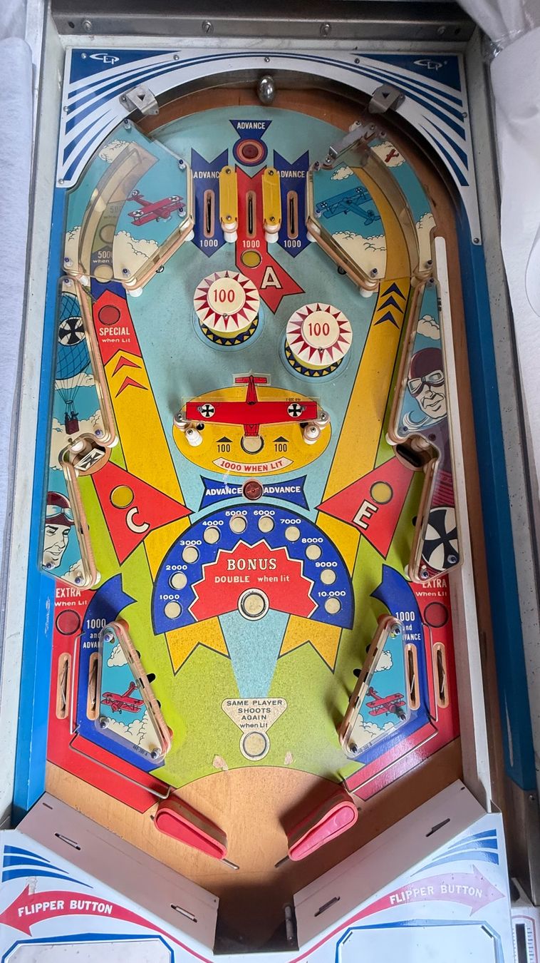 Flipper: Flipper Blue Max von Chicago Coin Machine Co. 1975 – Usato da Allschwil venduto da mapetitemaison 3