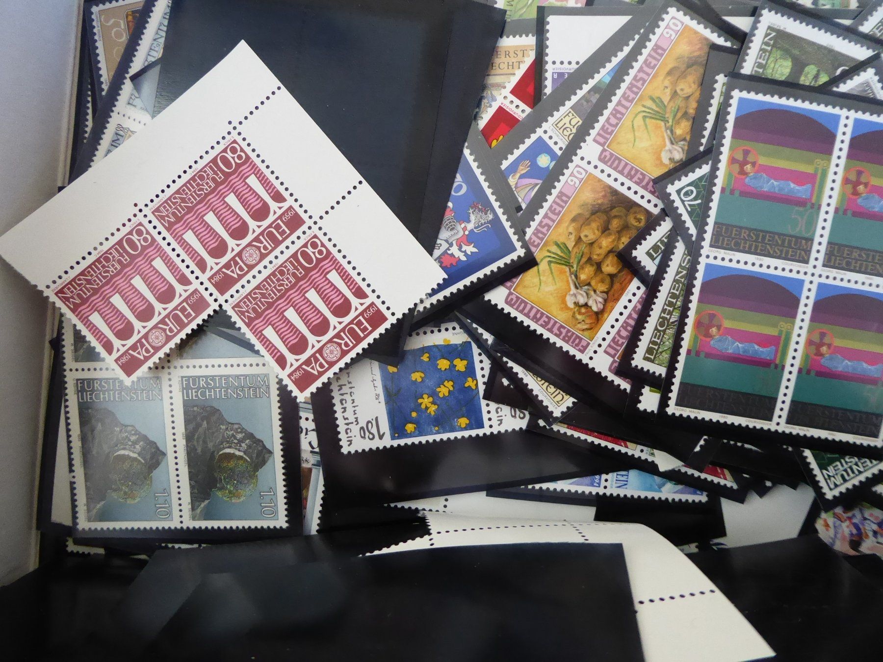 Tous les timbres: Toller Posten 4er Blocks Liechtenstein postfrisch** – D'occasion à Rothrist par swisstools 4