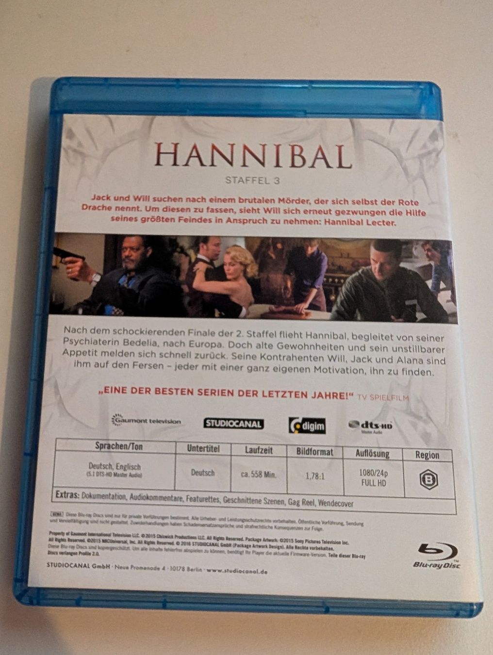 Tutti i DVDs: Hannibal Staffel 3 - Blu Ray DVD – Usato da Hünenberg See venduto da SpecialEditionGaming 1