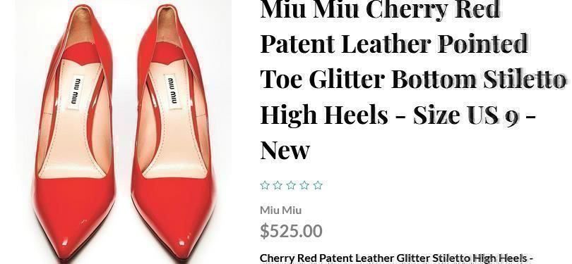 Miu Miu Chaussures femmes: Pumps Miu MIu . 38 – Défectueux à Collonges par Auganien 1