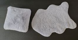 Fellteppich und Kissen flieder