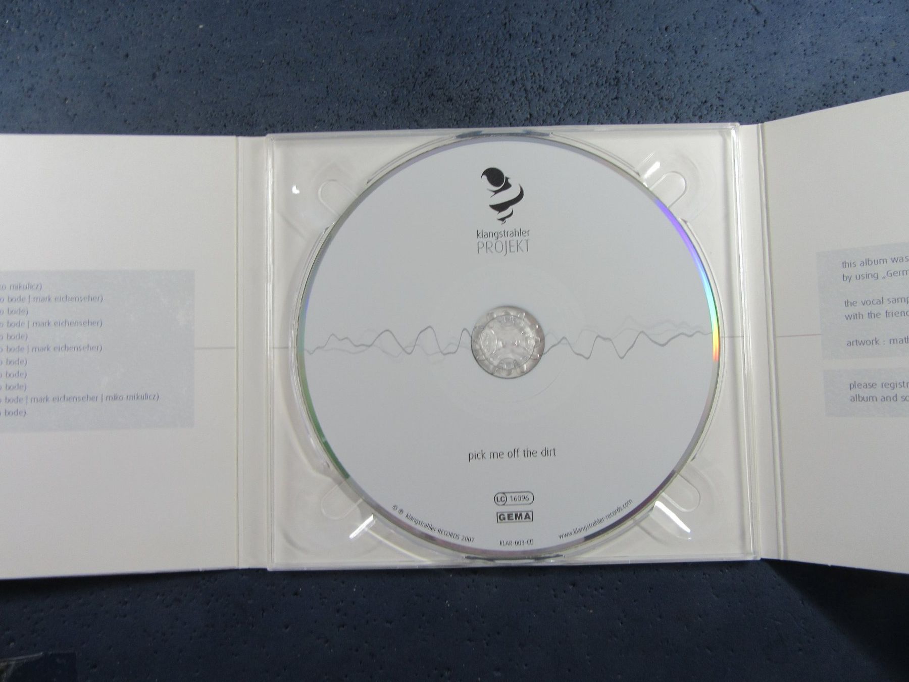 CDs: KLANGGSTRAHLER PROJECT "PICK MEOFF THE DIRT" CD – Gebraucht aus Ettingen von Hausi4711 2