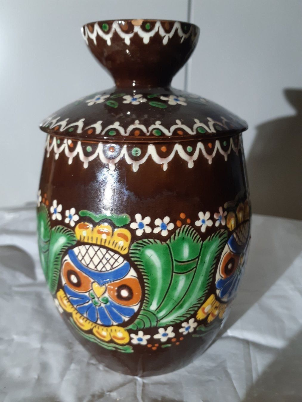 Töpfe: Keramik Vase mit Deckel – Gebraucht aus Grindelwald von carro5