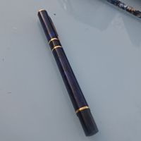 Waterman Füllfederhalter, Marmoriert Blau-Gold, Vintage Top!