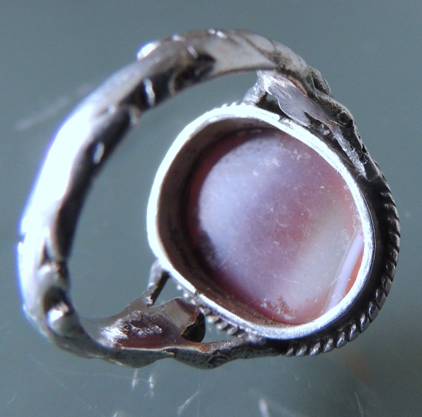 Anelli: Silber 800 Achat Fingerring Gr. 52 – Usato da Waldenburg venduto da schaller707 5