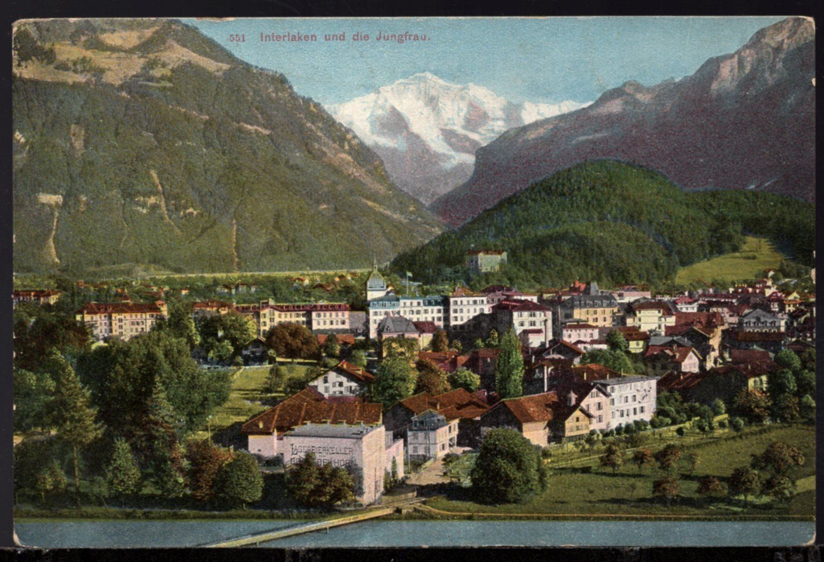 Cartoline postali: Interlaken und die Jungfrau  1904 – Usato da Aarau venduto da kufi44