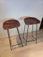 2 Barhocker LIFE von Livique aus Akazienholz