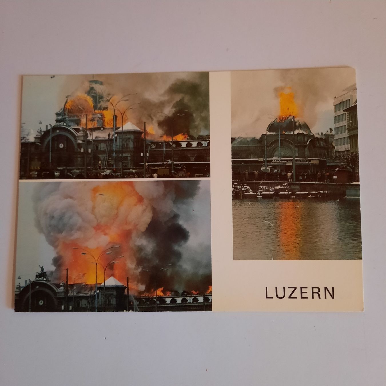 Cartoline postali: Ansichtskarte Bahnhof - Brand Luzern – Usato da Nottwil venduto da mar_jqm7
