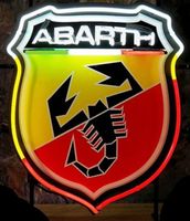 Enseigne à néon Fiat Abarth XL