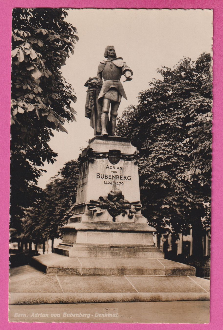 Cartoline postali: Bern Adrian von Bubenberg Denkmal – Usato da Einsiedeln venduto da dillie