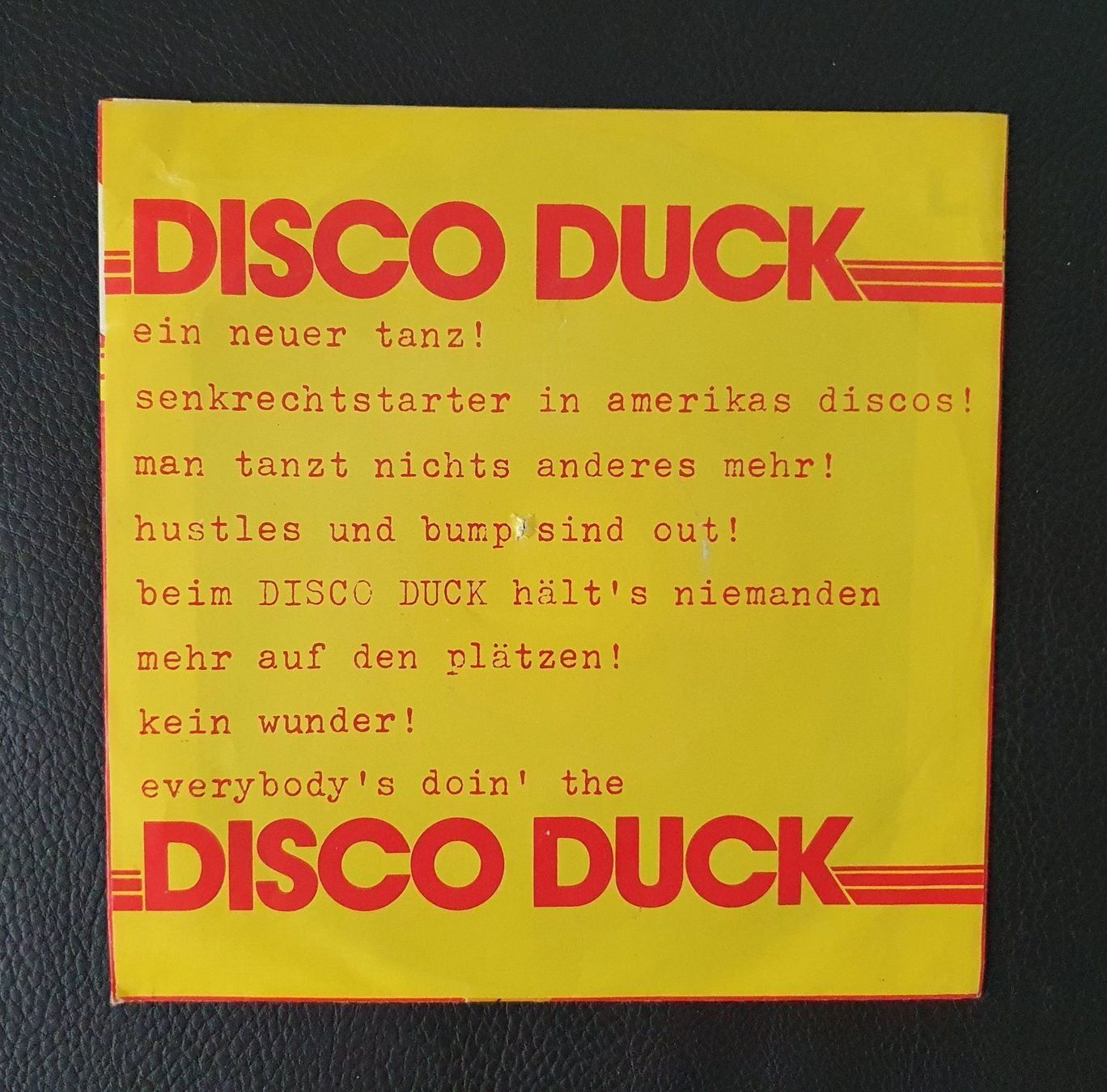 Dischi in vinile: Single LP - Disco Duck – Usato da Dübendorf venduto da Senita3 1