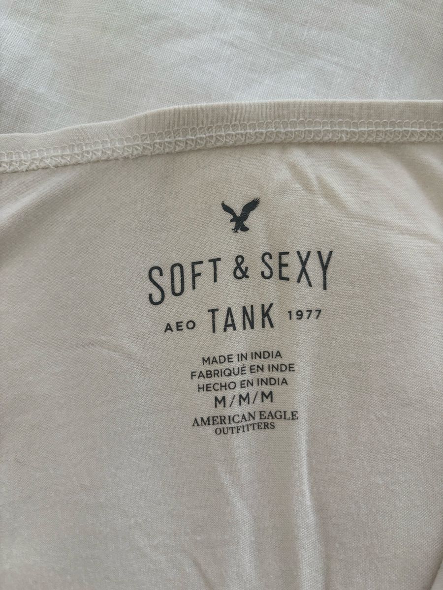 Hollister Top: American Eagle Top, trägerlos, weiss, Gr. M – Usato da Wabern venduto da est_jw6s 2