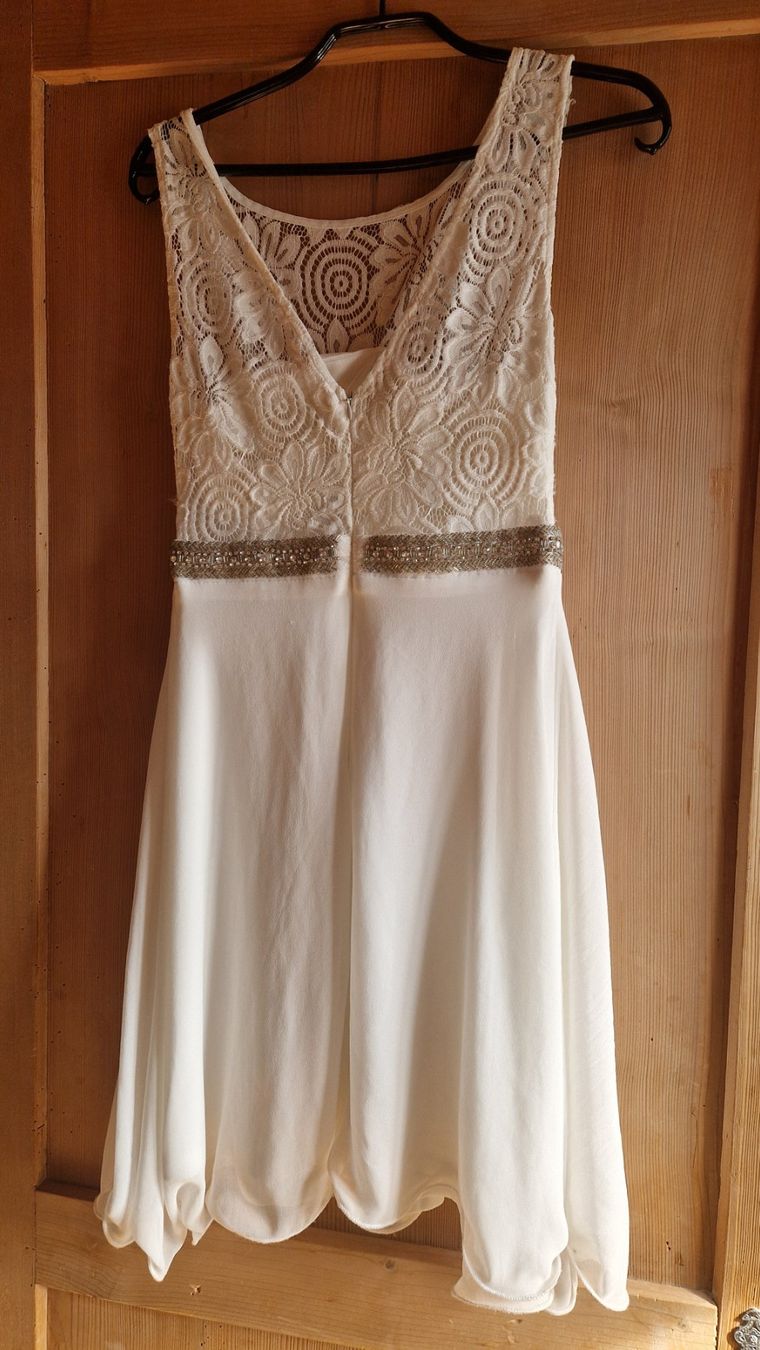 Kleider & Röcke: Festliches Kleid in weiss – Gebraucht aus Auw von Holzwurm69 1
