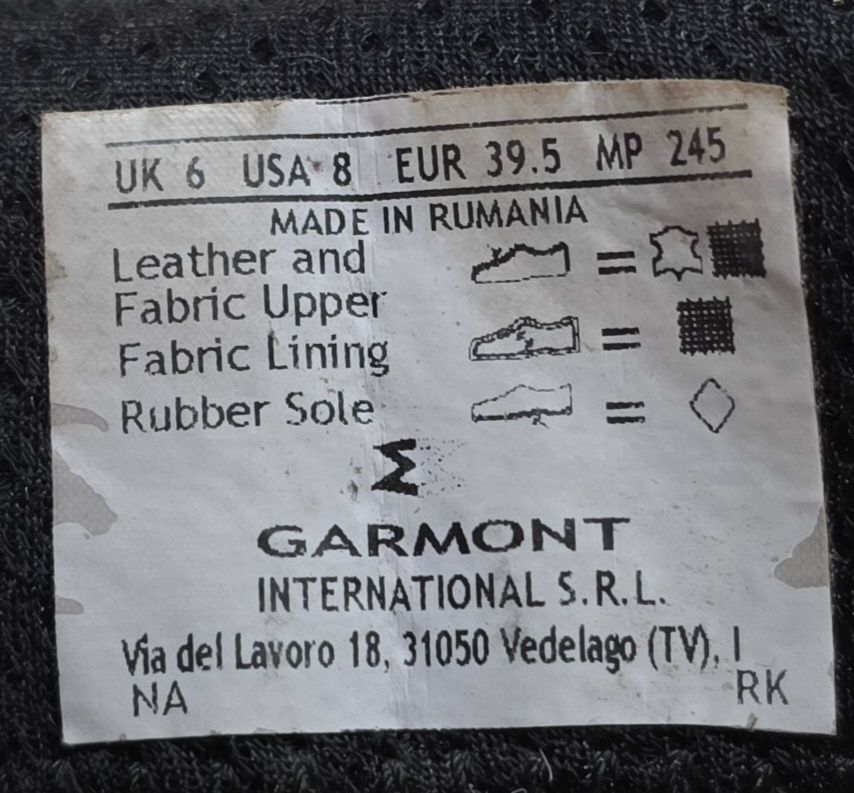 Garmont Scarpe da uomo: Garmont Wanderschuhe Grau Grösse 39.5 – Usato da Siebnen venduto da Hgpca 8