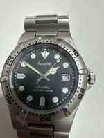 Montre Accurist Quartz Sport 100M Argenté Bon Etat