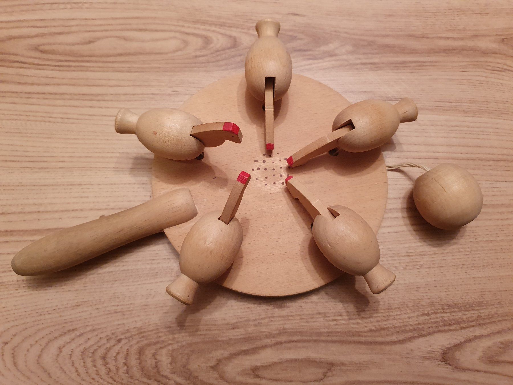 Giocattoli: Holz-Spielzeug "Pickende Hühner" – Usato da Worb venduto da FroLok 1