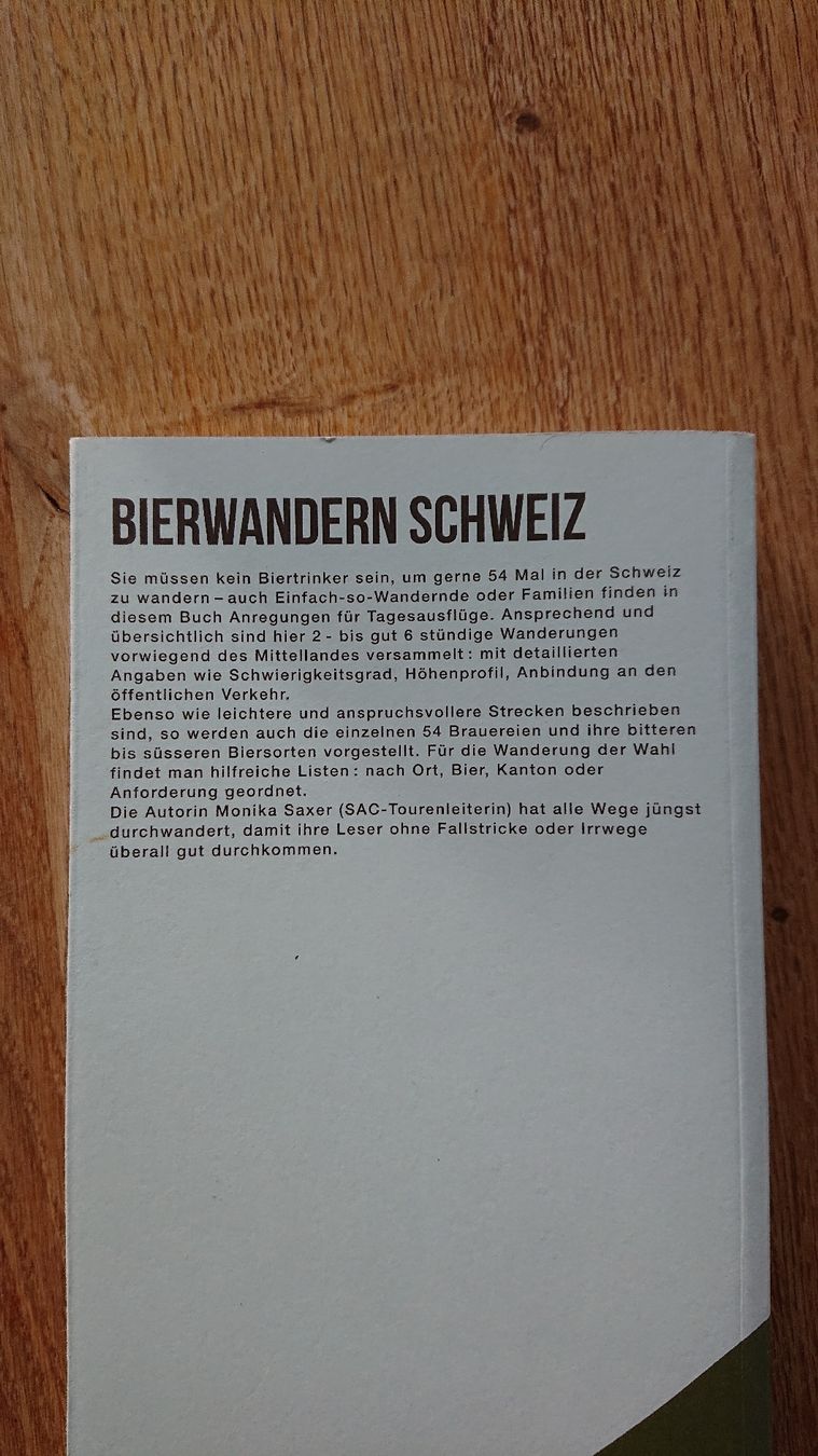 Libri: Bierwandern Schweiz - Buch – Usato da Bönigen venduto da Mis1513 1