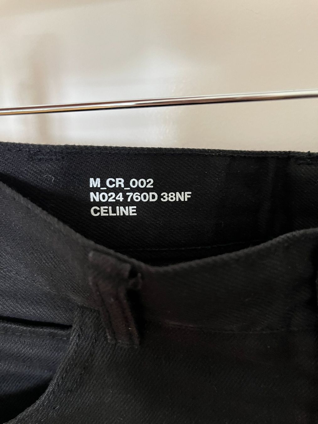 Celine Jeans: CELINE SLIM STRAIGHT DENIM BLACK – Usato da Zürich venduto da Ankawhi 5