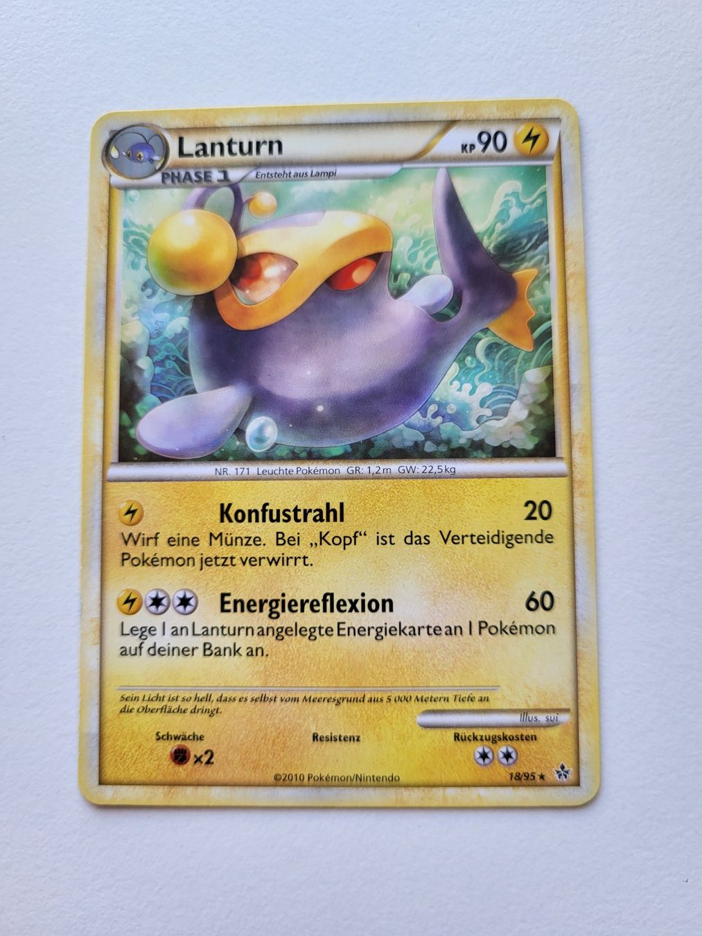 Pokémon Carte collezionabili: Lanturn (Unleashed 18/95) – Usato da Erlenbach ZH venduto da ram_mjn5