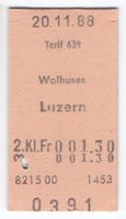 Billette Wolhusen - Luzern