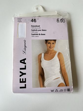 Leyla weisses Unterhemd Grösse 46