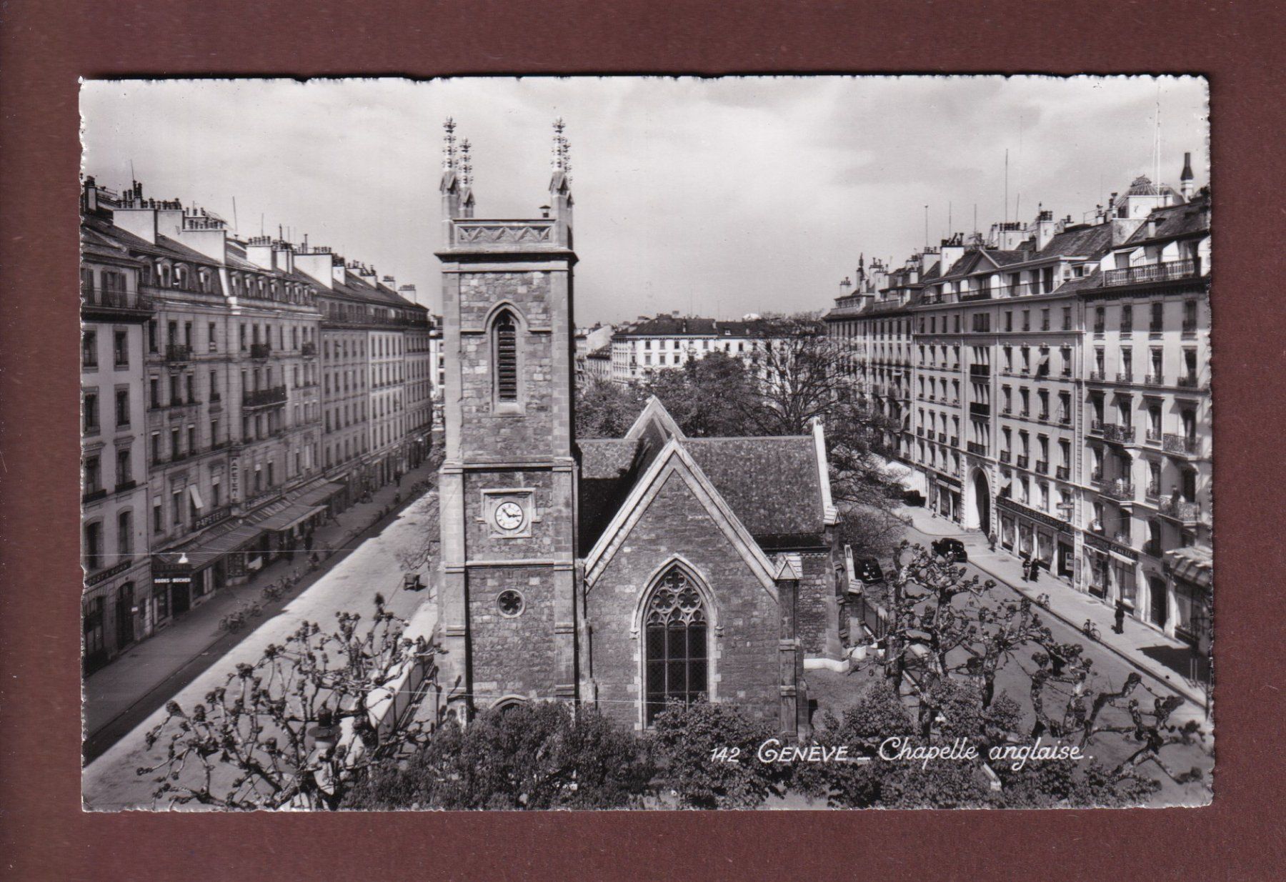 Cartoline postali: GENEVE - Chapelle anglaise – Usato da Pully venduto da nicecards-shop