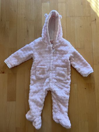 Baby Plüsch Overall Mon Coeur rosa Grösse 68